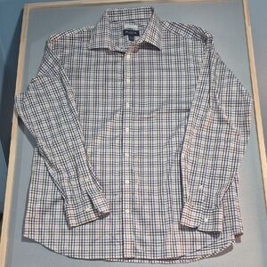Jos A Bank Multicolor Plaid Button Down Shirt